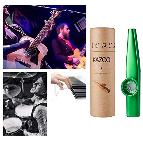 Kazoo en métal et diaphragme à 20 membranes, kazoo en alliage d’aluminium avec boîte cadeau vintage, lot d’instruments… - Les Beatles, Paul McCartney, John Lennon, RIngo Starr, George Harrison Kazoo en métal et diaphragme à 20 membranes, kazoo en alliage d'aluminium avec boîte cadeau vintage, lot d'instruments… – Image 4