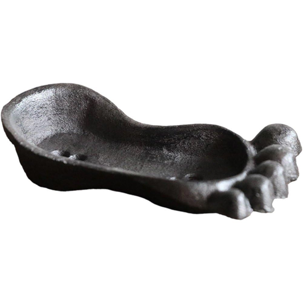 Danlai Metal Self Draining Soap Dish, Portable Holder for Soap Sponge Placement in Bathroom and Kitchen Countertop Area