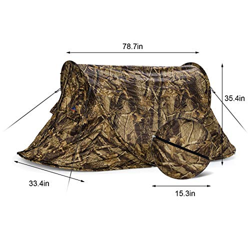 Carpa de camping plegable automática para 2 personas miniatura 2