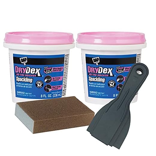 Do it Best Drywall Repair Kit- DAP Drydex (2Pack)- Joint Compound Spackle Patch- Nail Hole Filler- Wall Putty- Plaster Repair- Bundled w/Sanding Block & 3 Pack Putty Knife Set