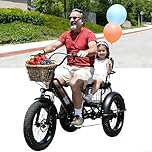 Dfdieratve Elektro Dreirad für Damen & Herren - 500W, 20" Breitreifen, 40km/h, 30km Reichweite, 200kg Zuladung, Tret- & E-Modus - Sicher & komfortabel