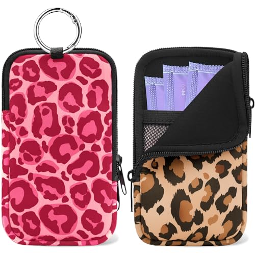 Image of 2PCS Tampon Holder Zipper Pouches Portable Period Bags