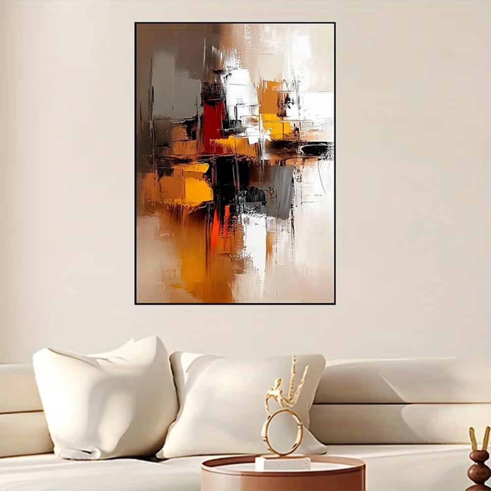 AEFOUU Wall Art Canvas Picture Print Colorful Bohemian Abstract Painting, Century Old Paintings Home Wall Decoration(80x140cm/32x55in/Internal Frame)