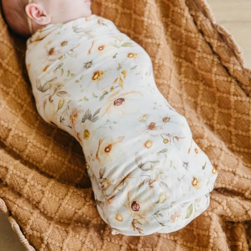 Image of Copper Pearl Swaddle Blankets for Newborns | Soft Stretchy Receiving Blankets for Boys and Girls | Large 46 x 46 Inch Baby Blankets | Lightweight and Breathable Swaddles | Angelique