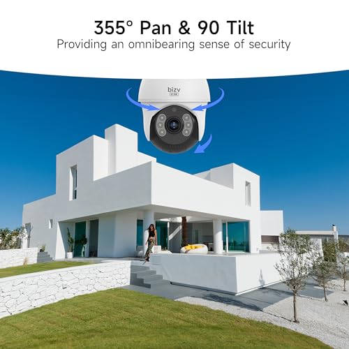XIAOVV 4MP Überwachungskamera Außen: Robustes Design, IP65 Wetterfest, AI-Erkennung, 360° Überwachungsfeld