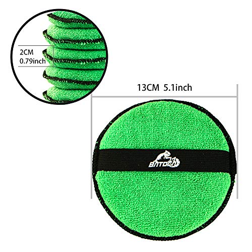 image for BATOCA Microfiber Wax Applicator Pad, Cleaning and Wash Foam Pad, Bett