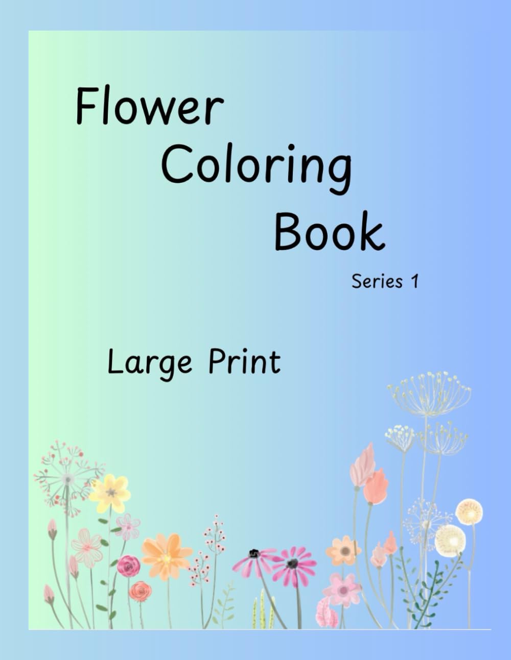 Amazon.com: Large Print Coloring Book: Flowers: 9798244549799: Modrusic ...