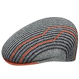 Kangol Switchboard 504 Flatcap Schirmmütze Schiebermütze Sommercap (S (54-55 cm) - grau)
