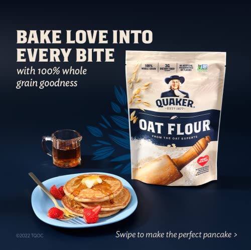 Image of Quaker Oat Flour Stand Up Pouches, 20oz, (3 Pack)