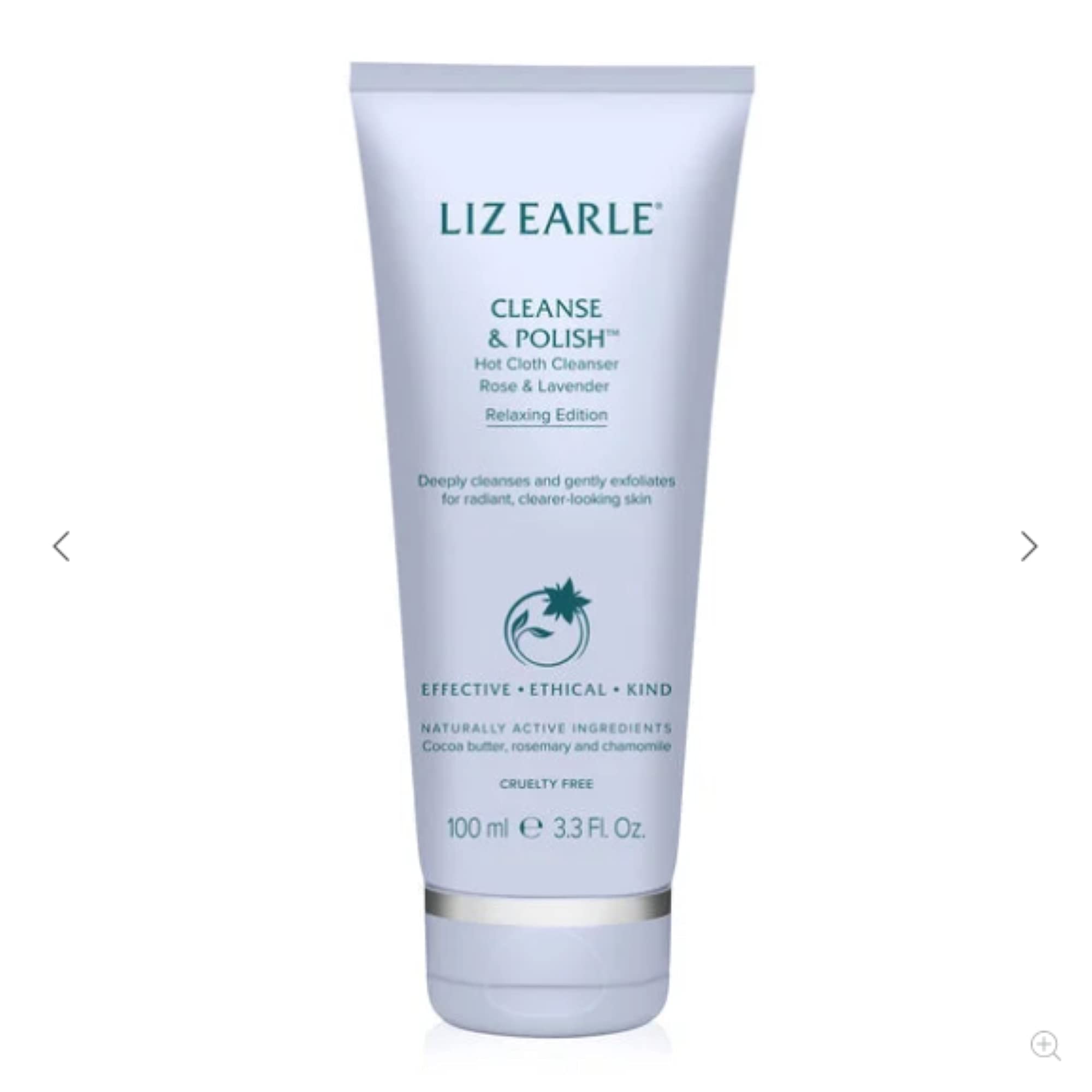 Liz Earle Cleanse & Polish Hot Cloth Cleanser Rose & Lavender Relaxing Edition 100ml Tube Cleanser