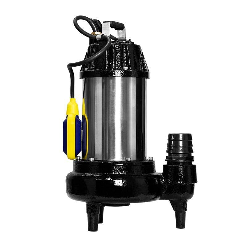 Omnigena - Schmutzwasserpumpe 1100W, 19800 l/h, Max. Förderhöhe 9m, Druckanschluss 2', Spannung 230 V, Edelstahl, Gusseisen, Tauchpumpe