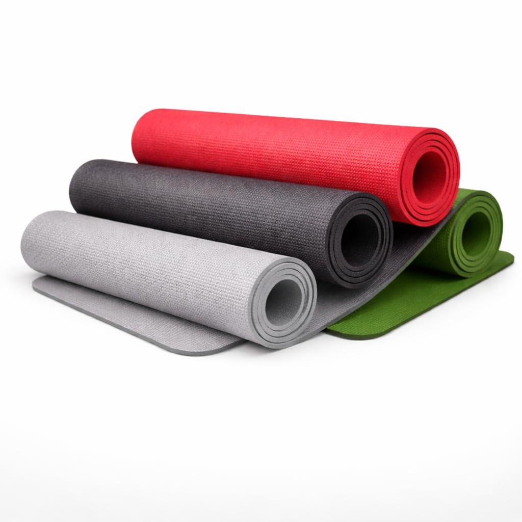 Anti Slip Yoga Mat With Carry Strap, Lightweight EVA Exercise Fitness Mat For Home Gym Workout, Non Slip Floor Mat For Yoga Pilates Meditation Stretching Training For Men Women Kids Multicolor-image-6