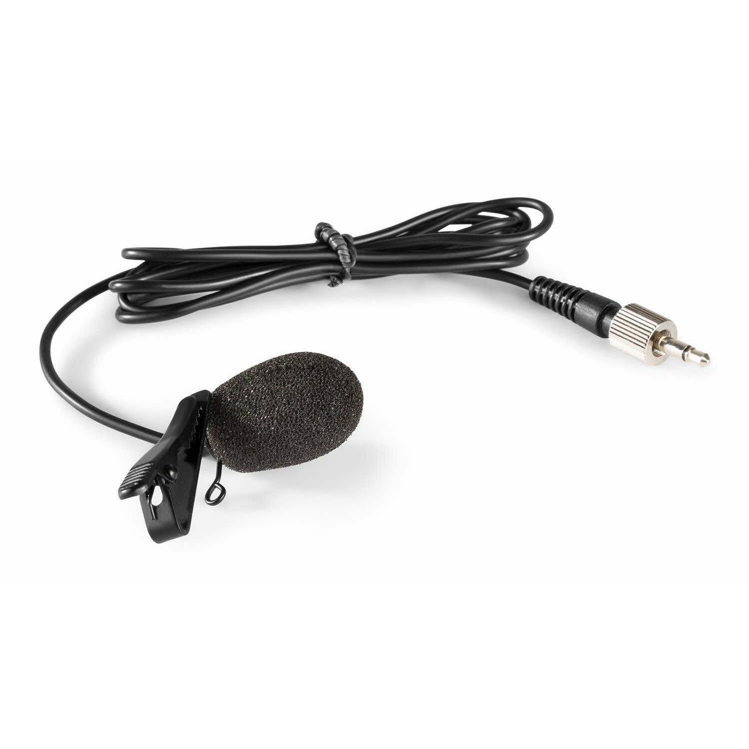Vonyx WM60B Petaca Transmisora para Micrófonos Inalámbricos de Serie WM6, con Microfono Solapa y Micrófono de Diadema Color Negro Incluidos, Petaca para Micro Inalambrico