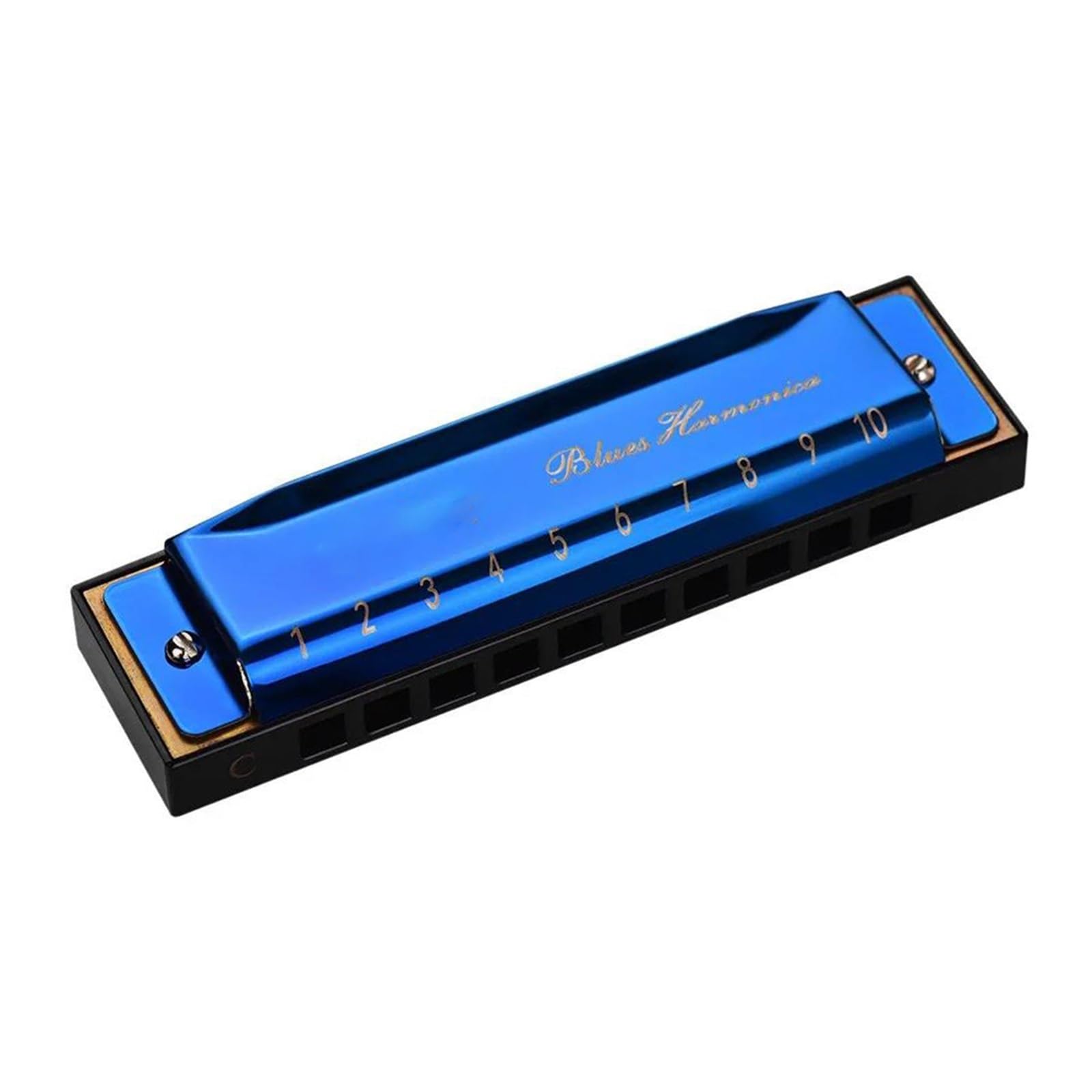 Armonica Per Principianti Armonica A Bocca In Chiave Di Do 10 Fori 20 Note Armonica A Bocca Strumento Musicale Per Principianti Melodica(Blue)