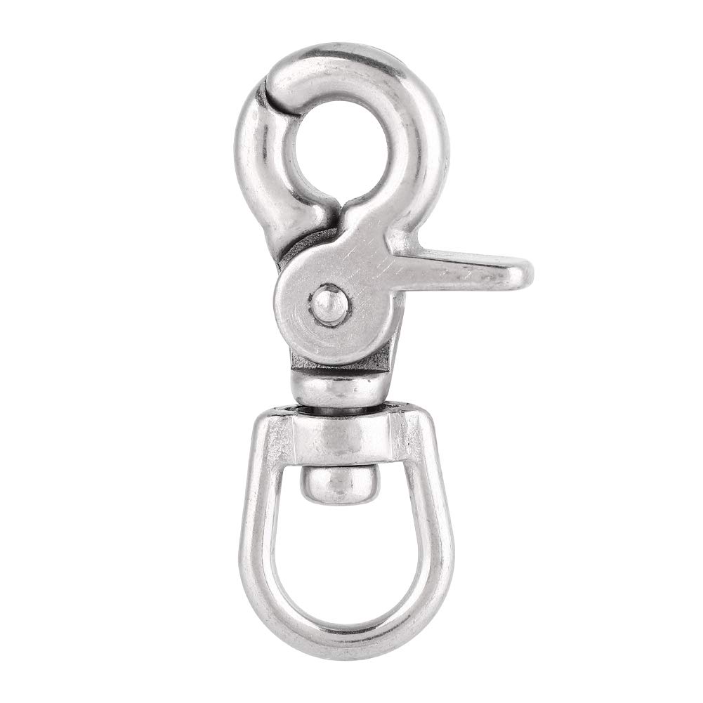 Swivel Eye Bolt Snap Hook, Stainless Steel Marine Boat Trigger Snap Hook Clasp, Houseboat Accessories, 304 Grade for Outdoor and Marine Use (5pcs) (3 * 11 * 65mm 1 one for Sale)