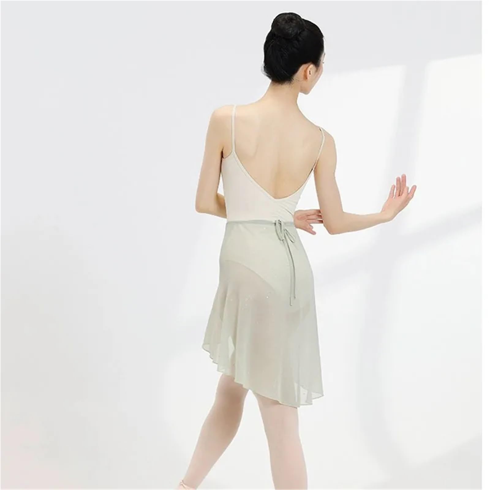 Ballettrock Frauen Langes Wickelballerina-Ballettkleid Tanzkleid Weiches Trainings- und Praxisrock for Erwachsene Für Damen