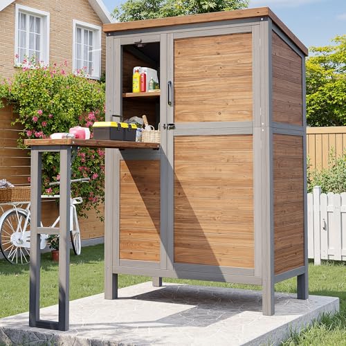 Mesa auxiliar para barbacoa, armario de jardín móvil, resistente a la intemperie, encimera de acero inoxidable, carro de barbacoa, carrito de servir con estante lateral extensible, 3 ganchos