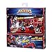 Akedo Ultimate Arcade Warriors - Warrior Collector 4 Pack - 3 Mini Battling Action Figures: Twinfang, Slam Granderson & Aximus and one Hidden, Multicolor (14249)