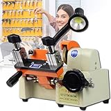 Professional Key Duplicator with LED Display, Automatic Key Cutting Machine, High Precision Key Cutter & Copy Machine, Key Copier for Car/House/Office KeysWhite,34.5x23.5x25cm