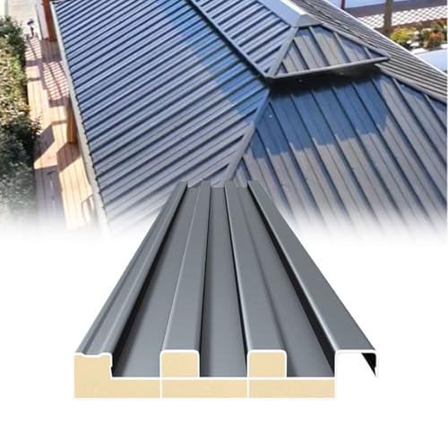 Metal Roofing Panels 10pcs, Outdoor Insulated Corrugated Roofing Panels with
