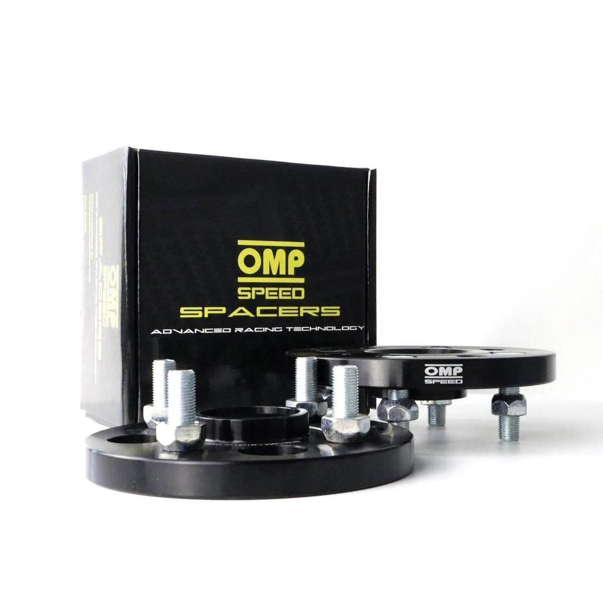 OMP Speed Juego de 2 Separadores Doble Centrado Grosor: 15mm PCD: 5x112 CB: 66.5 OD: 139 Tornillo x20 M14x1.5 Conico + 14x1.5 Esferico Negro Aluminio - OMPS08671501 — view 8