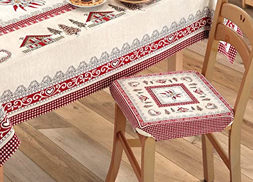 MADE IN ITALY - Set 6 Cuscino Copriseduta Misura 38x38cm Con Aletta Per Un Perfetto Fissaggio. Sedute Sedia Made In Italy Realizzate Con Estrema Cura, Mettendo Massima Attenzione A Ogni Singolo Dettaglio