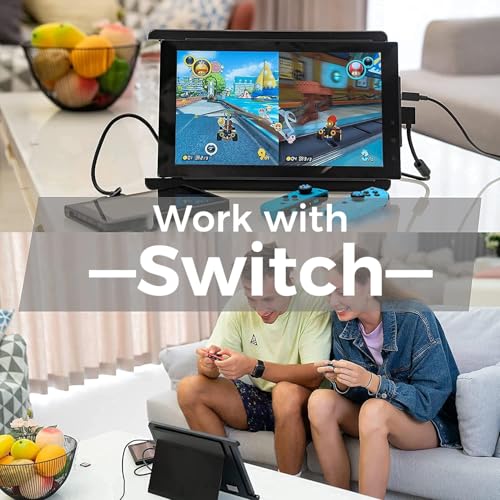 Image of Mobile Pixels Trio Max Portable Monitor, 14'' Full HD IPS Dual Triple Monitor for laptops, USB C /USB A Powered Portable Display,Windows /OS /Android /Switch Compatible (One Monitor Only)