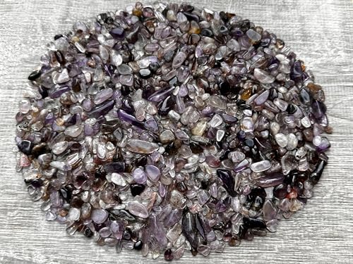 Image of 2 oz Lot Natural Semi Tumbled Gemstone Chips, Crushed Mini Crystals, Undrilled Crystal Chips (Super 7)