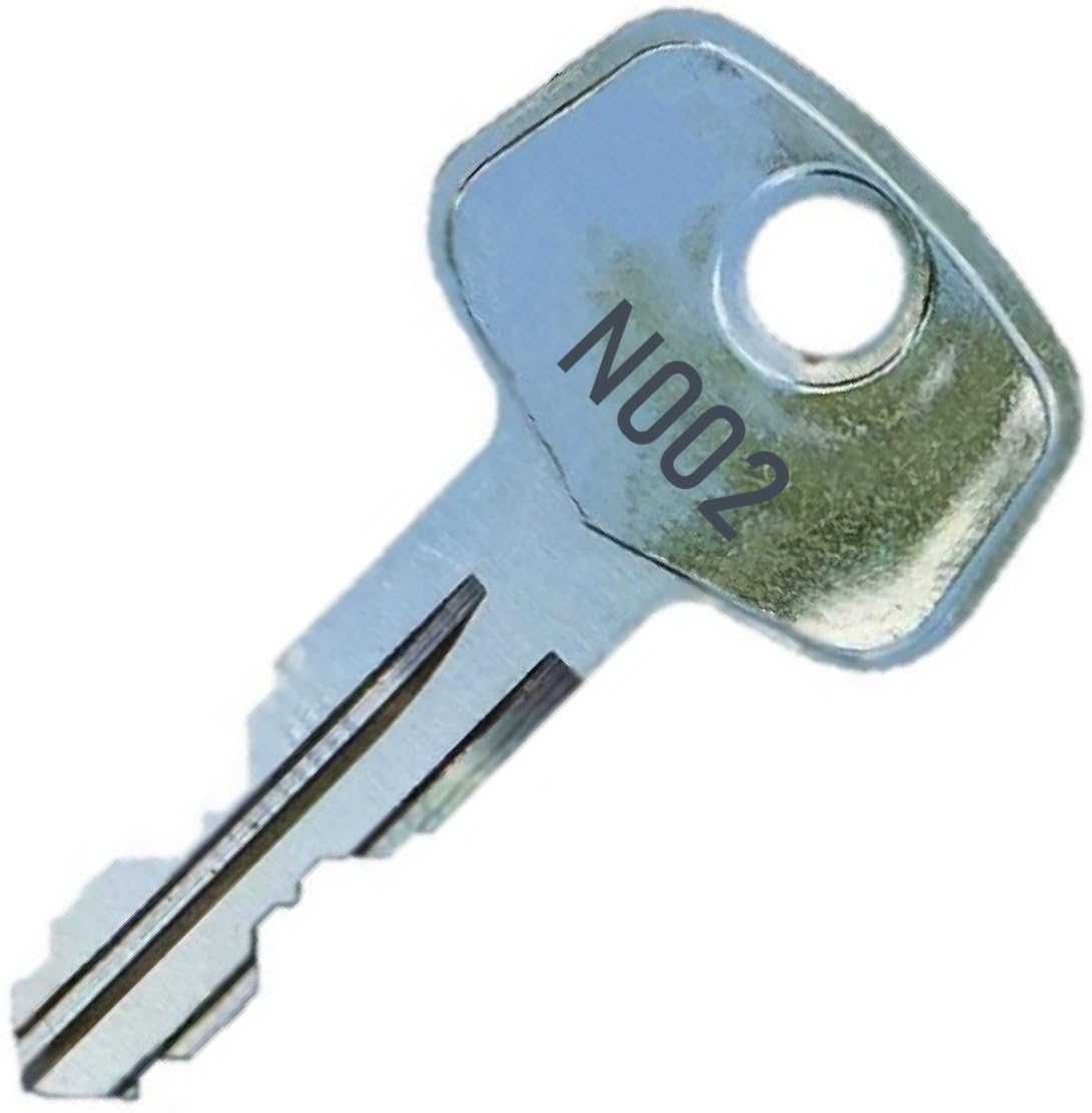 KeyFor Thule N002 Replacement Key - Roof Racks, Rails, Cargo Box, Carriers, Crossbars, Haulers, Bags (Codes N001-N250 or N001R-N250R) Better Than OEM!