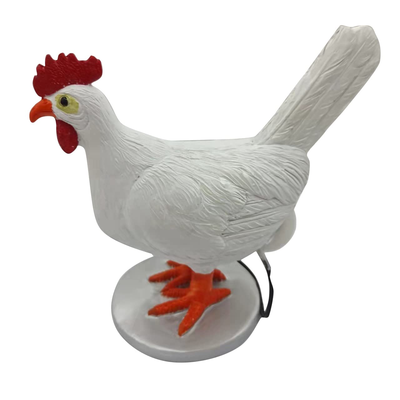 Aniyaa White Egg Lamp Resin Chicken Egg Lamp Table Lamp Light 3D Led Hen Laying Eggs Night Lights For Bedroom Living Room Decor