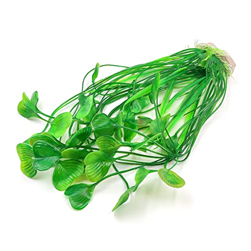 Hsthe Sea 2 PCS Large Aquarium Aquatic Plants Decoration 15.74 inch Plastic Artificial Water Plants Ornaments for All Fish and Pets - Image 3