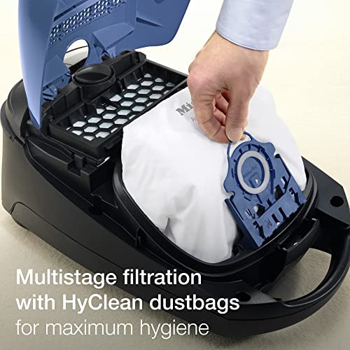 Miele-12029900-Classic-C1-Junior-Bagged-Cylinder-Vacuum-Cleaner-with-High-Suction-Power-Universal-Floorhead-Lightweight-Design-Tech-Blue