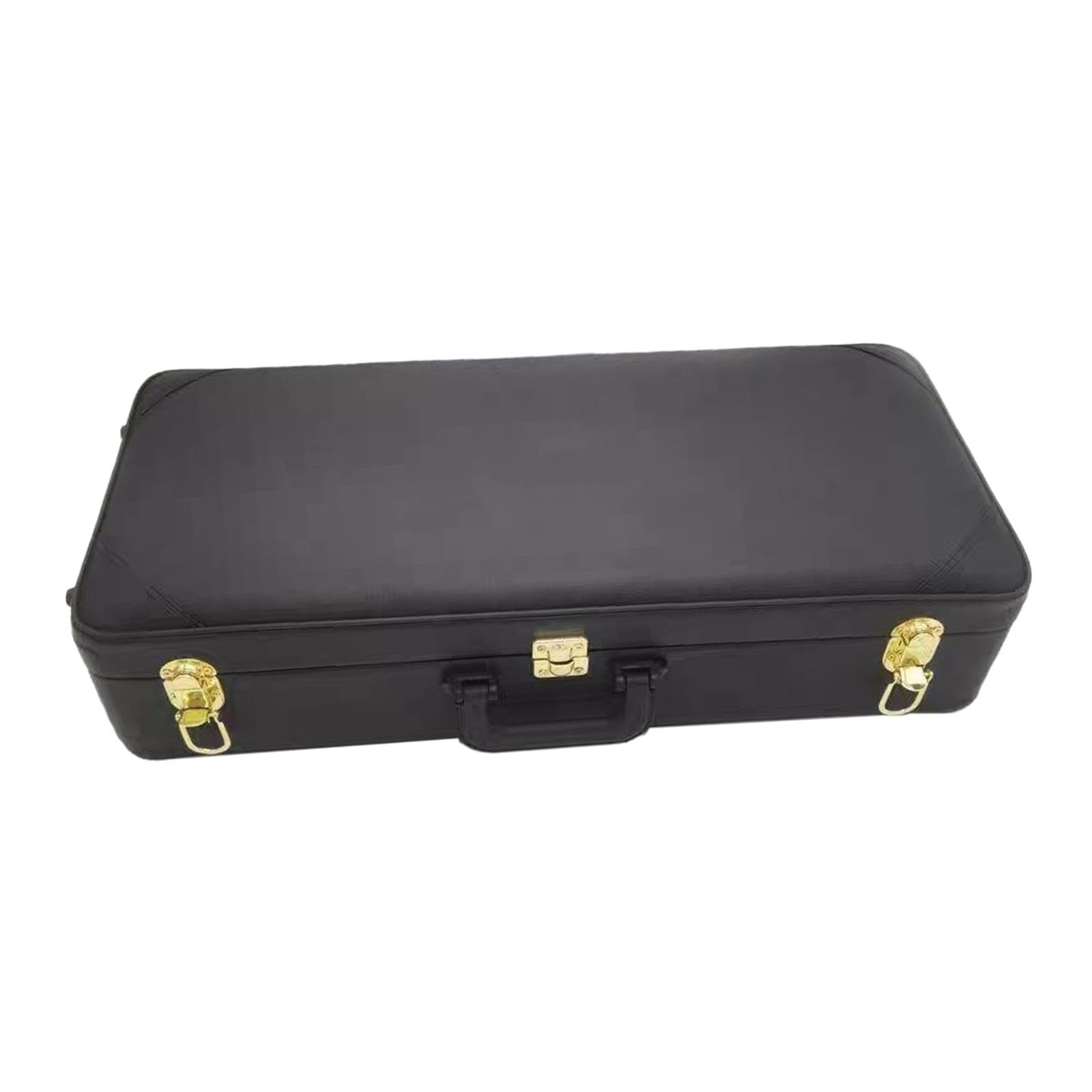 Generic Custodia per Strumenti a Fiato in Similpelle con Interno Imbottito, di Chiusura, Maniglia per Il Trasporto, Custodia Rigida Portatile Adatta a, per Tromba