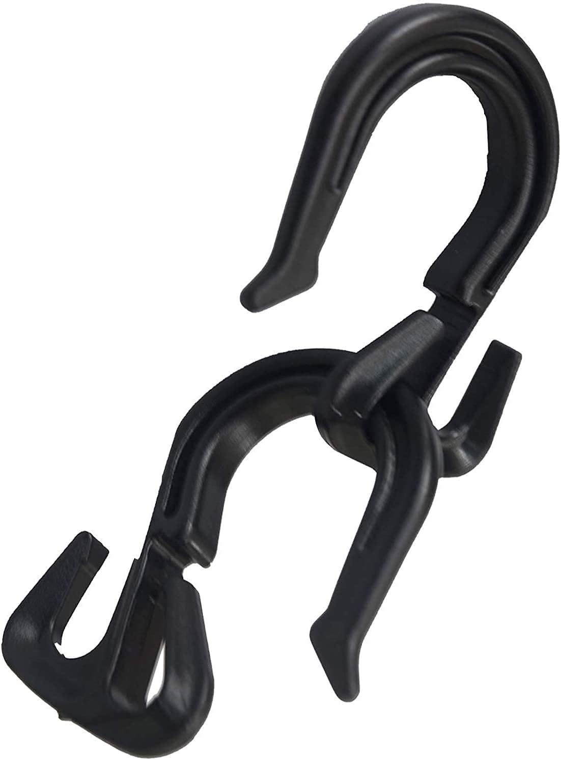 Pack of 30 Nylon Shock Cord Bungee Rope Hooks,Bungee Cord Cargo Net Hook to Make Your Own Bungee Cords for Kayak,Boat,Motorcycle,SUV,Truck Bed Car Rear Cargo Storage Organizer Net