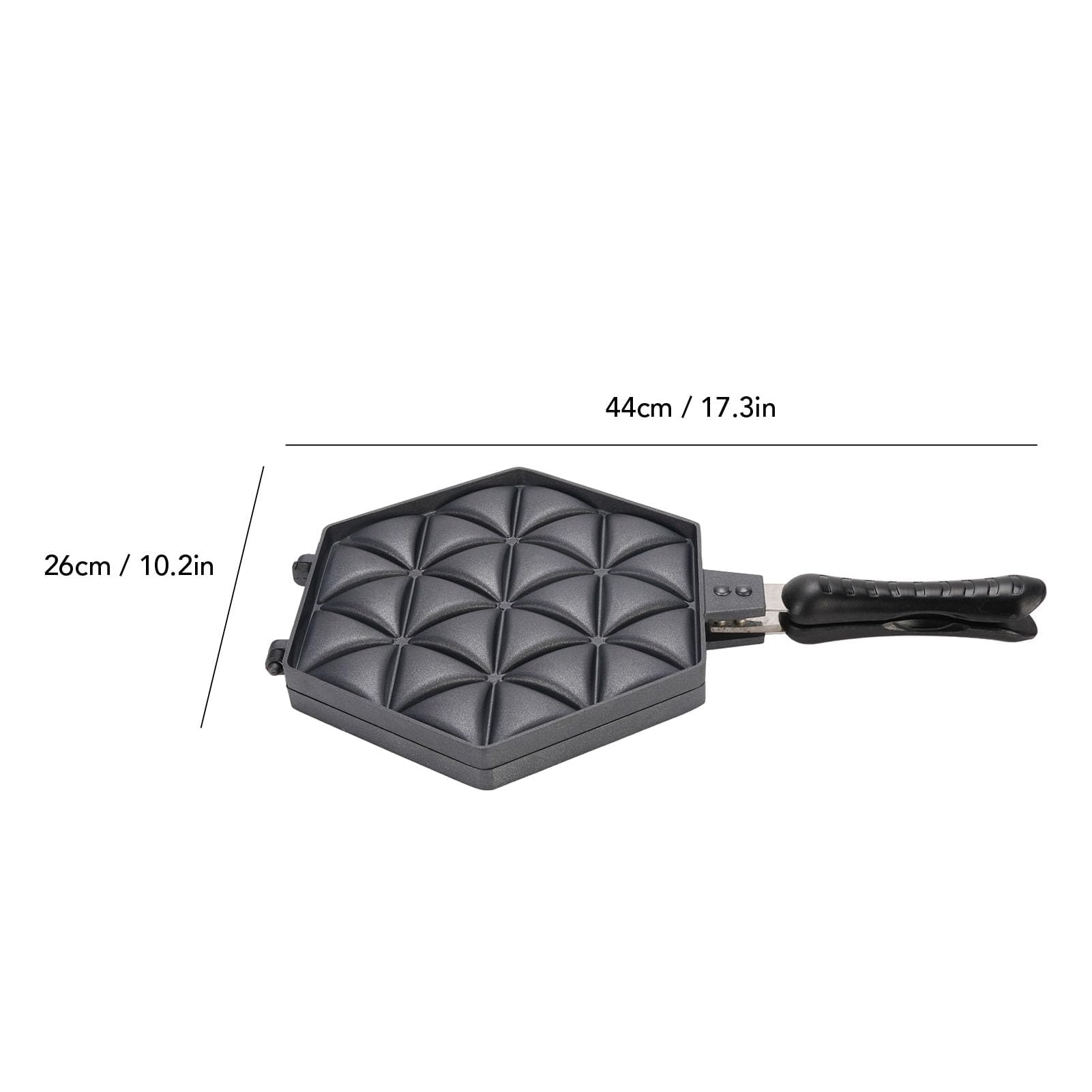 Ejoyous Samosa Backform, Samosa Maker Pfanne für Teigtaschen Antihaft-Aluminiumlegierung schnell & gleichmäßig erwärmend für Familienfeiern Partys 26x44cm