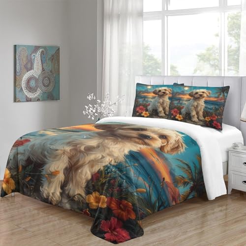 Housse de couette 140x200 facile d'entretien fermeture éclair