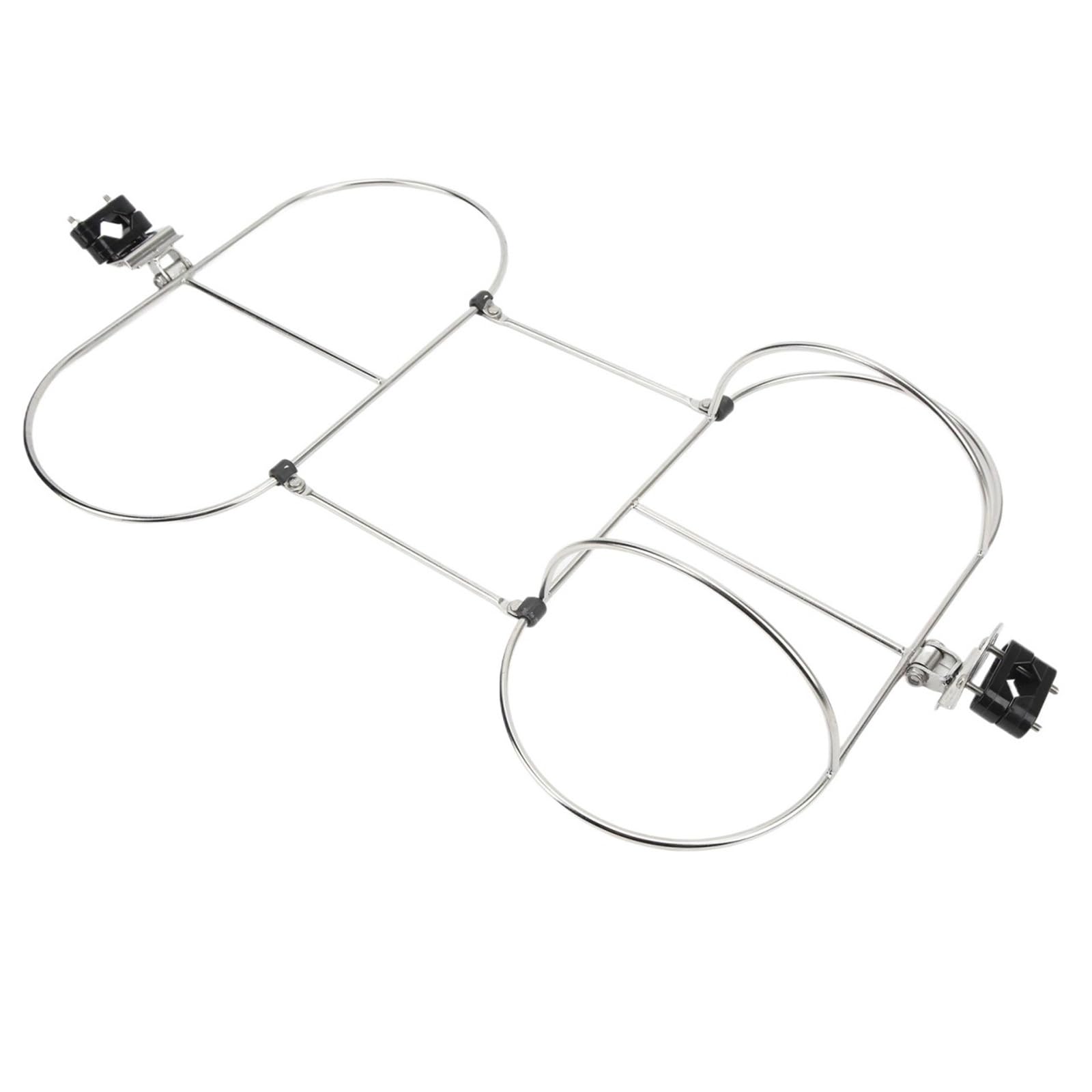 Support pare-battage inox bateau yacht 7 pouces panier double de pont