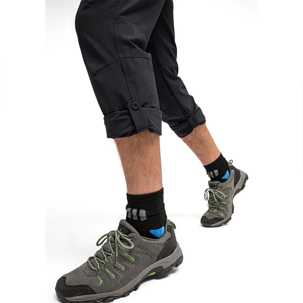 maier sports Nil, Pantaloni da Trekking da Uomo, Pantaloni Outdoor idrorepellenti per Il Trekking e l'escursionismo, Senza PFC, MSTRETCH PRO 4 & Dryprotec, Funzione Roll-up