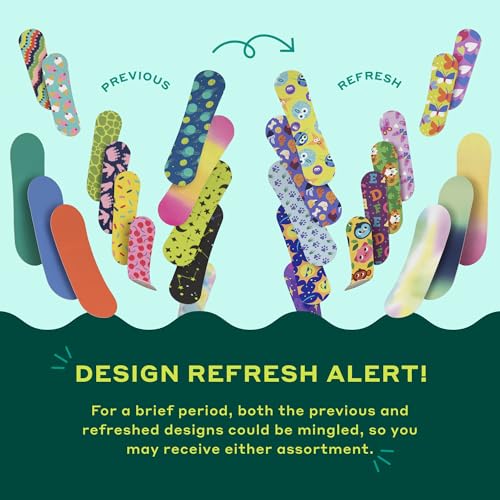 Image of Welly Bravery Badge Value Pack | Adhesive Flexible Fabric Bandages | Assorted Shapes and Patterns for Minor Cuts, Scrapes, and Wounds - 100 Count (Pack of 2)