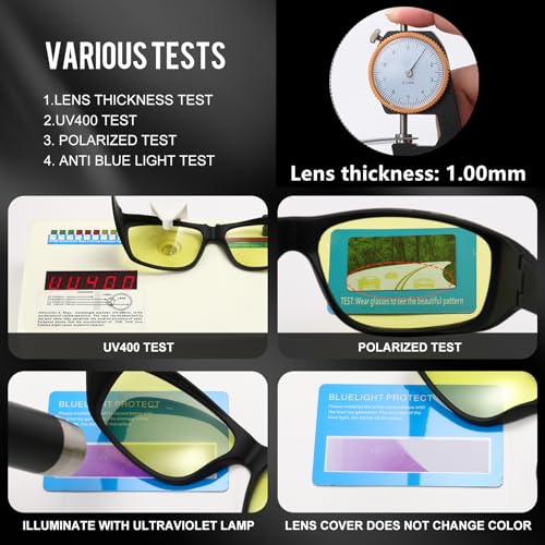 Night Driving Vision Glasses Fit Over Glasses,Restore True Colors,Large Frame Wraparound Unisex4