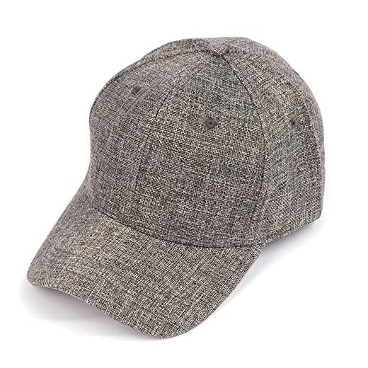 Zylioo XXL Baseball Cap Large Running Cap Big Dad Hat Caps Sport Hats for Large Heads Grey