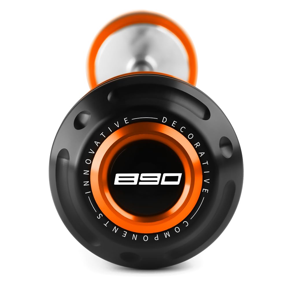 Modeer Pour K.T.M 890 Adventure/R/Rally 890 SMT 890 Duke/R/GP Essieu avant de moto Fourche Roue Protection contre les chutes Crash Pad 890 Accessoires (890-Orange)