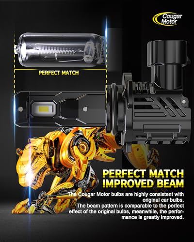 Image of Cougar Motor 9006 Fog Bulbs, Non-Polarity Offroad Auxiliary Bulbs ATV UTV Quick Install Plug-N-Play, Pack of 2