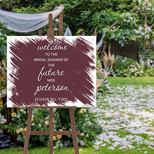 Panneau de bienvenue pour mariage au style épuré, idéal en décoration d'accueil