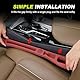Aufbewahrungsbox für Autositze, 1 Paar Autositz Gap Organizer Storage Box, Car Seat Gap Filler Universal Autositz Lückenfüller Auto Organizer für Kleinigkeiten Handys Car Seat Gap (Schwarz, C)