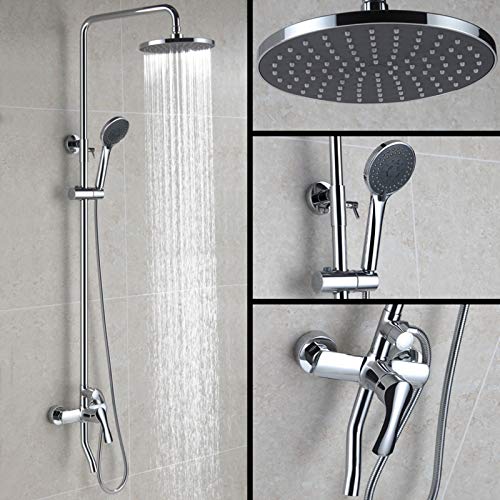 Esbant Rain Shower System With Tub Faucet, Wall Mounted High-Pressure Shower Faucet Set With Rain Shower Head And Multifunction Hand-Held Shower Heads Kitchen Sink Faucets #TOP1