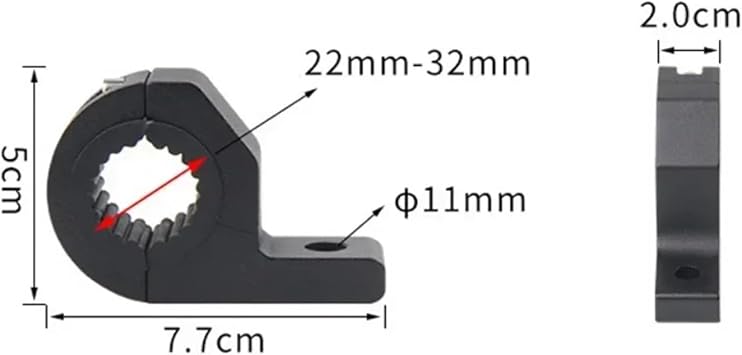 Headlight Bracket Motorbike Head Light Lamp Holder Support Adjustable 19mm-26mm Headlight Spotlight Mount Bracket Accessories