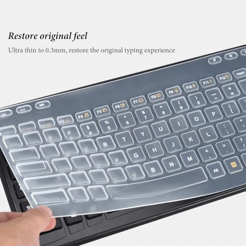 Protector de Teclado para Logitech MK360 K360 Transparente miniatura 4