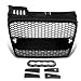 For Audi A4 Quattro ABS Plastic Honeycomb Mesh Style Front Grille (Black) - B7 Typ 8E/8H