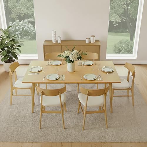 KISLOT Wooden Upholstered Dining Chairs
